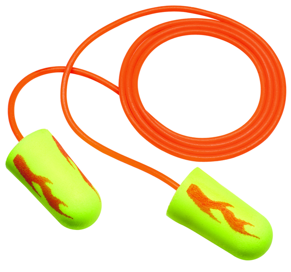 3M KB353111252 ?3M E-A-R Soft Yellow Neon Blasts Earplugs 311-1252 Corded Poly Bag Regular Size