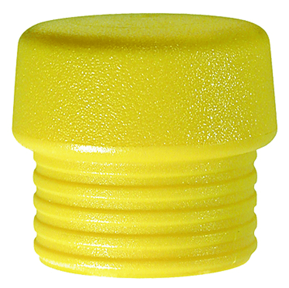 Wiha KN5483243 Split Head Mallet Face 1.5" Med Hard Shore Hardness 65-D, Yellow, Polyurethane