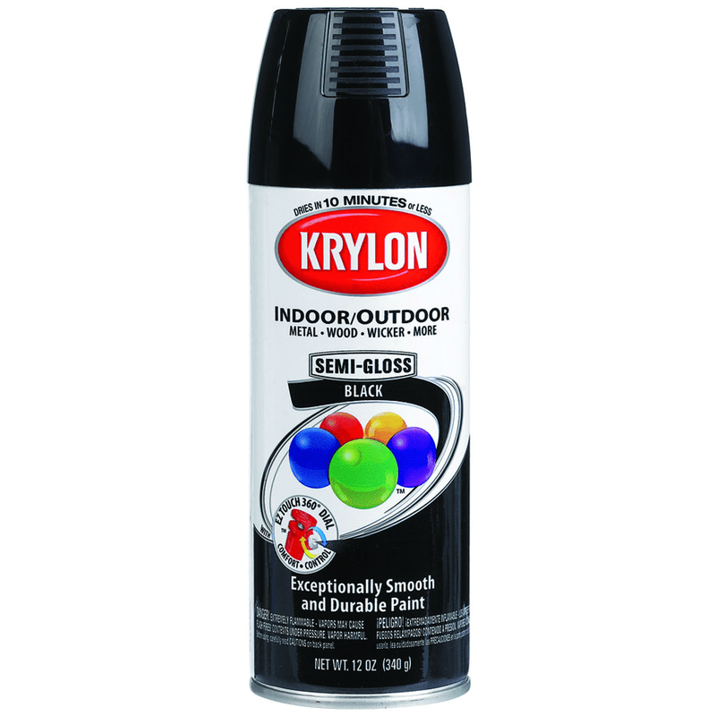 Krylon LP40K1601 16oz Gloss Black Spray Paint – Freer Tool and Supply