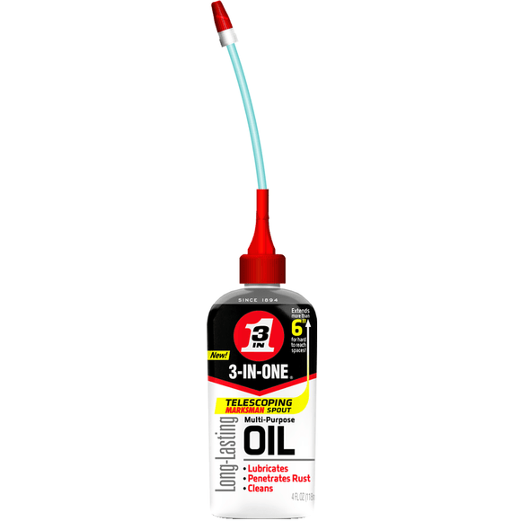 WD40 LS5010034 3-In-One Drip Lubricant W/Spout-4 oz