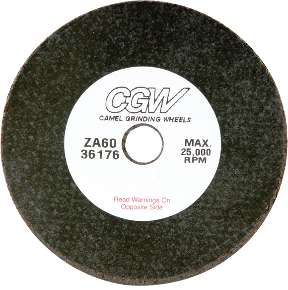 CGW MG9036176 3" x 1/32" x 3/8" - Zirconia Aluminum Oxide 60 Grit Type 1 - Cut-Off Wheel