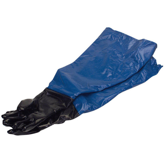 Trinco PA5022025 Trinco Pair Blue Gauntlet Gloves for Blast Cabinet - Model #2–02025 8"