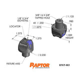 Raptor RWP-003 Aluminum 5C Collet Closer 0.75" Dovetail Fixture