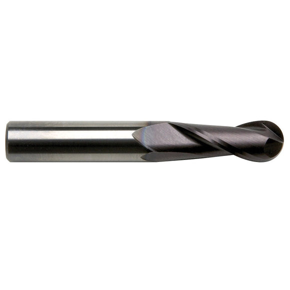Sowa High Performance .5 x 39mm OAL 2 Flute Ball Nose Regular Length TiAlN Coated Carbide End Mill