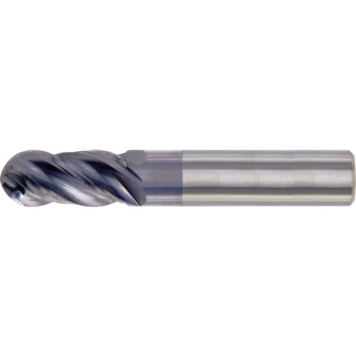 Cleveland CE60C80117 3/4" Dia. x 3/4" Shank x 1-1/2" DOC x 4" OAL, Carbide TiAlN, Spiral , 4 Flute, CW Helix, Round, Ballnose End Mill