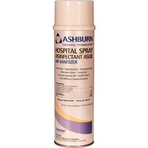 Ashburn LK70M03290 Hospital Spray Disinfectant ASQD Aerosol Air Sanitizer - 20 oz. (16.5 oz. Wt.) M-03290