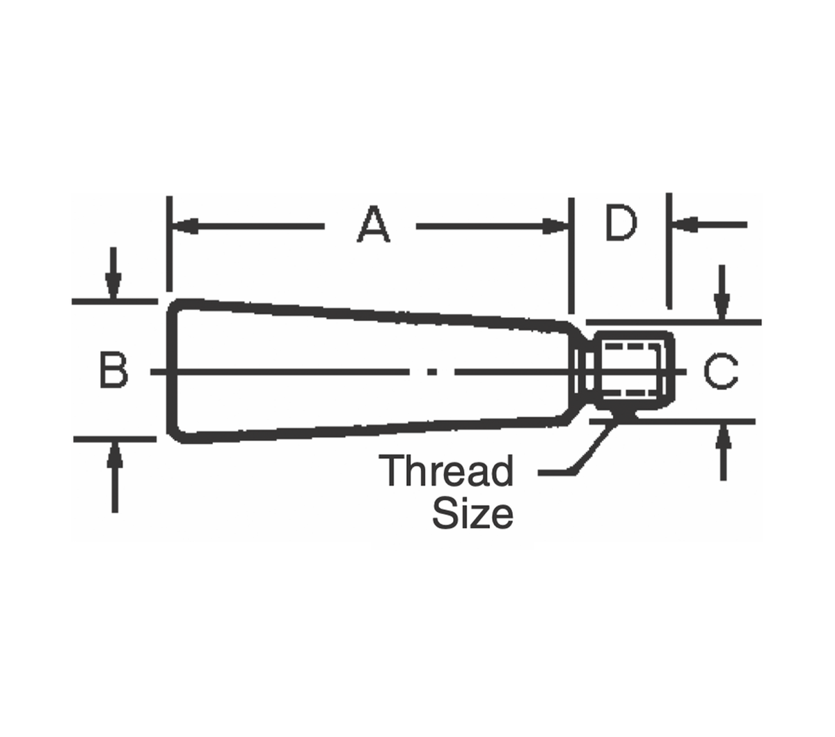 JERGENS HANDLE, REVOLVING, 19/16, BLACK ALUMINUM 21912 Freer Tool