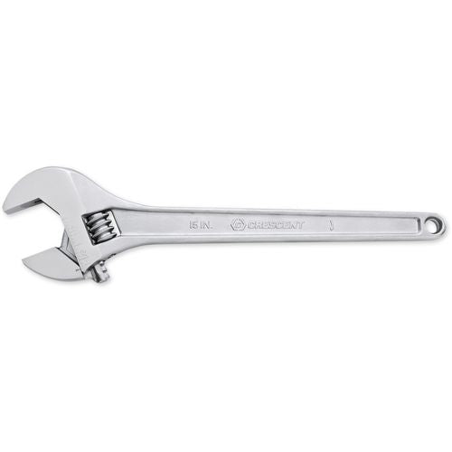 Crescent KW50AC215VS 15" Chrome Finish, Tapered Handle, Adjustable Wrench