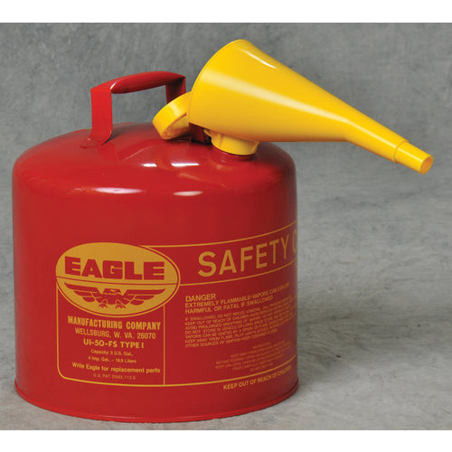 Eagle LC50UI50FS 5 Gallon Type 1 Safety Can w/Funnel