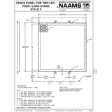 NAAMS Fence Panel ATS2101 THRU ATS2153