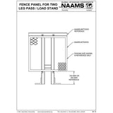 NAAMS Fence Panel ATS2101 THRU ATS2153