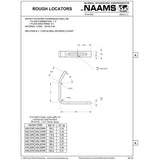 NAAMS Rough Locator ARL101RH L-Shape Inside Bend Hardened