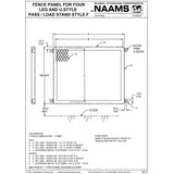 NAAMS Fence Panel ATS4101 THRU ATS4188