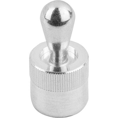 KIPP K0368.21036 LATERAL SPRING PLUNGER, SPRING FORCE WITHOUT SEAL D=6, D2=6, L1=4, ALUMINIUM, COMP:STEEL