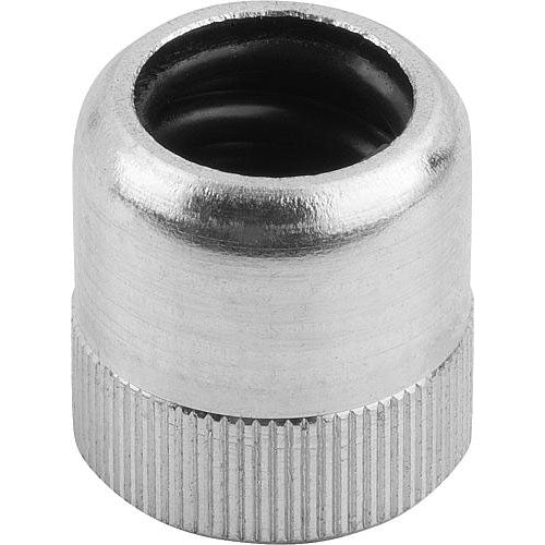 KIPP K0370.31108 LATERAL SPRING PLUNGER, SPRING FORCE WITHOUT THRUST PIN, FORM:A WITHOUT SEAL D=16,  L1=11,5, ALUMINIUM, COMP:STEEL