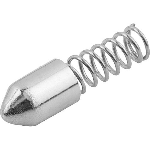 KIPP K1277.213016 SPRING SLEEVE POINT, FORM:B WITHOUT COLLAR L=16, D1=3 STEEL, COMP:STAINLESS STEEL