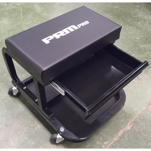 PRM Pro RZ455000 Mechanic's Roller Shop Stool with Drawer