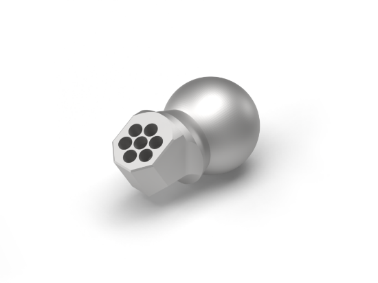 Piranha Cooling Line SDK-1260 Special nozzle 60° short -ball Ø 12 mm for Coolant
