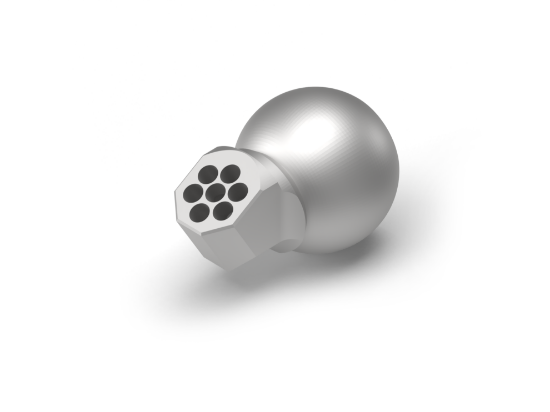 Piranha Cooling Line SDK-1460 Special nozzle 60° short - ball Ø 14 mm for Coolant