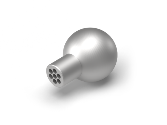 Piranha Cooling Line RDK-15715 Round nozzle multihole - ball Ø 15 mm for Coolant
