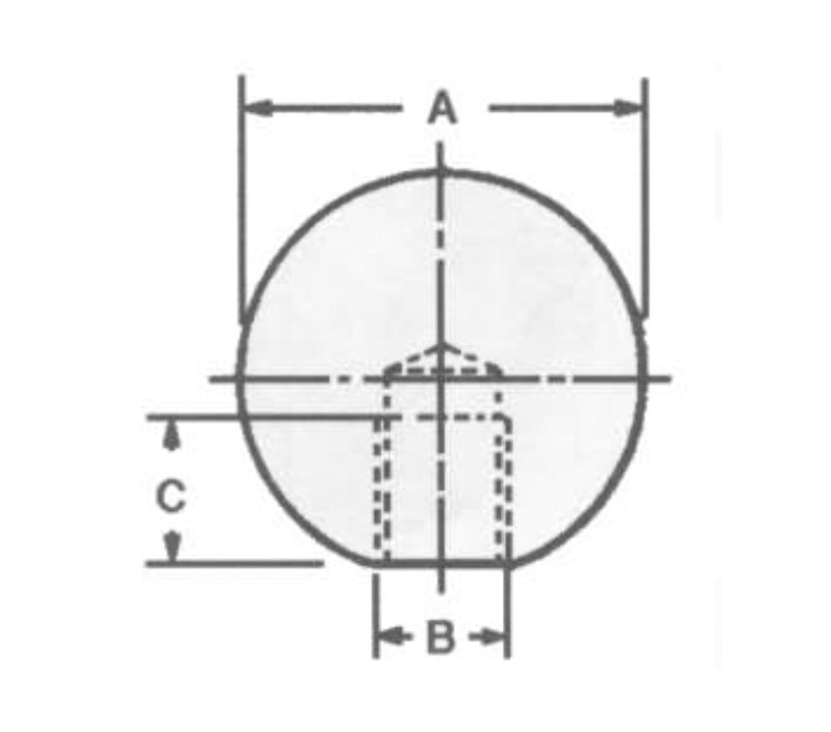 Jergens 36512 - STEEL BALL, 1 1/2 X 3/8-16