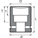 Momento 2-4K28 4-POINT IMPACT SOCKETS - 3/4in Drive
