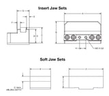 Jergens JAW STEEL 75MM, 50MM TALL - Set Includes 2 - 5CV13049-SSJ-50