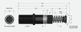 ACE Controls AS3/8X1 Miniature Shock Absorbers 125-0301