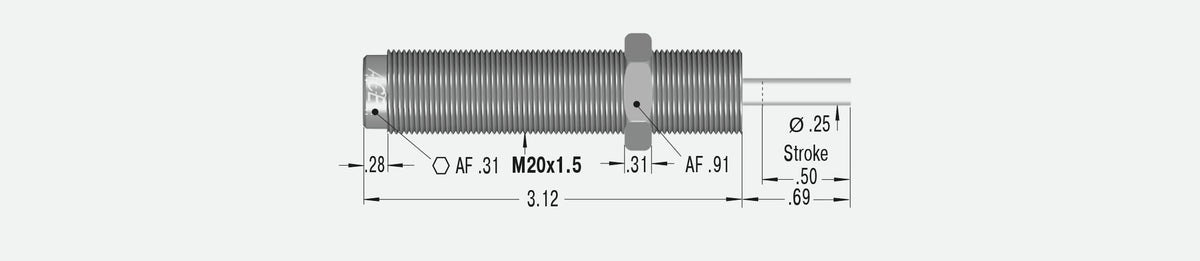 ACE Controls MC225MH3-V4A Miniature Shock Absorbers 191-9385