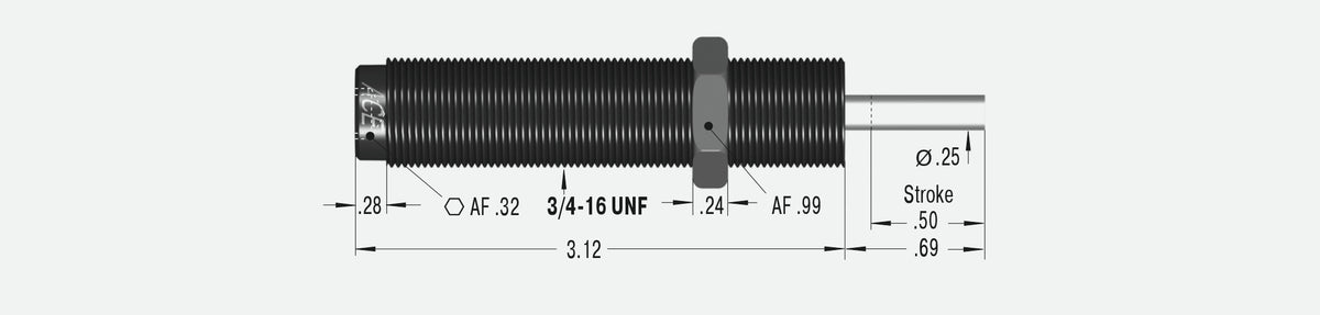 ACE Controls MC225 Miniature Shock Absorbers 191-0301