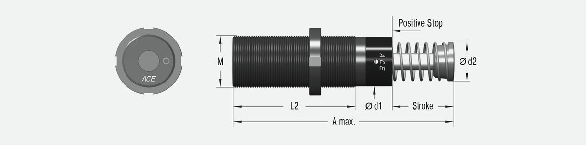 ACE Controls MC64100-3 Industrial Shock Absorbers 218-0007