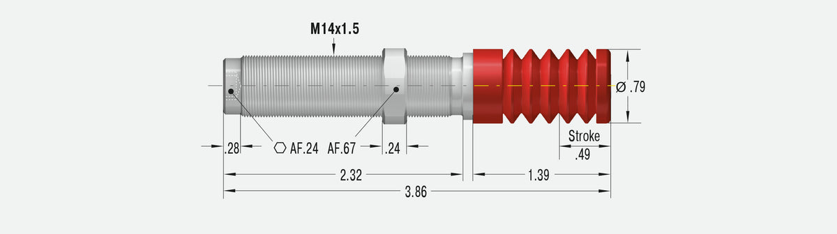 ACE Controls PMCN150MH-V4A Miniature Shock Absorbers 190-9445