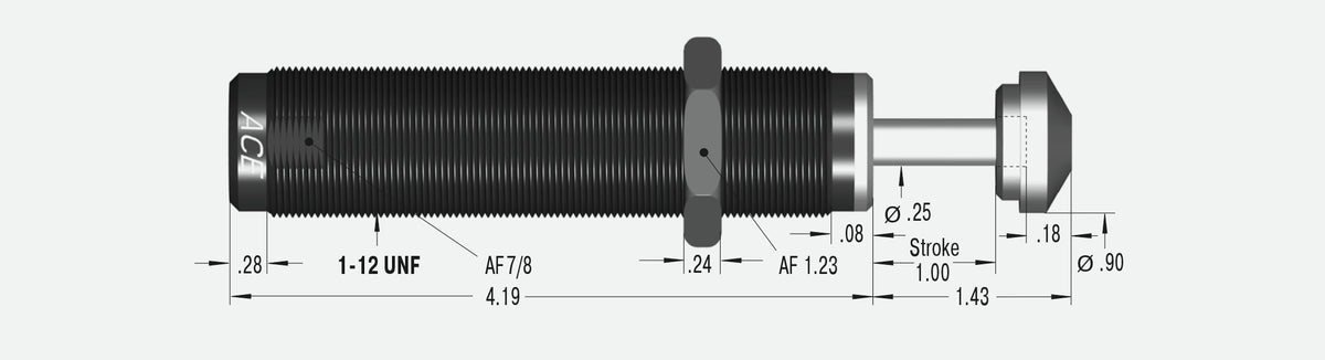 ACE Controls SC650-3 Miniature Shock Absorbers 196-0004