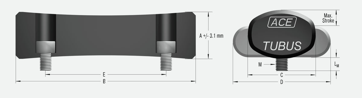 ACE Controls TR52-14HD Profile Dampers 148-0034