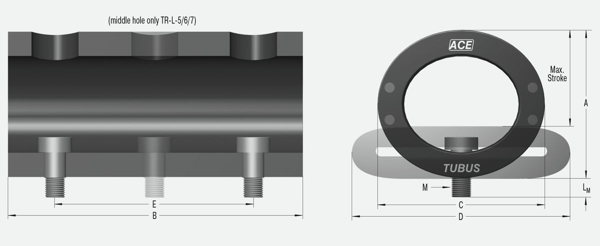 ACE Controls TR66-40L-4 Profile Dampers 148-0035