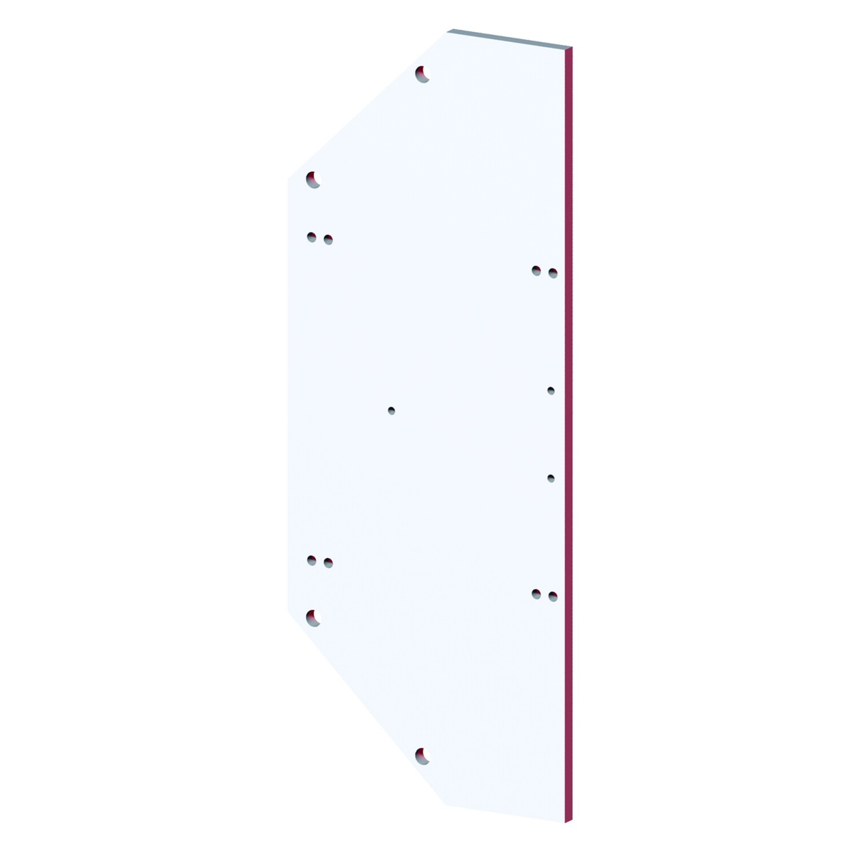 DESTACO CPI-BM2-EPM-BLK-C520 Extended Accessory/Controls Plate 1/4 X 12 X 10