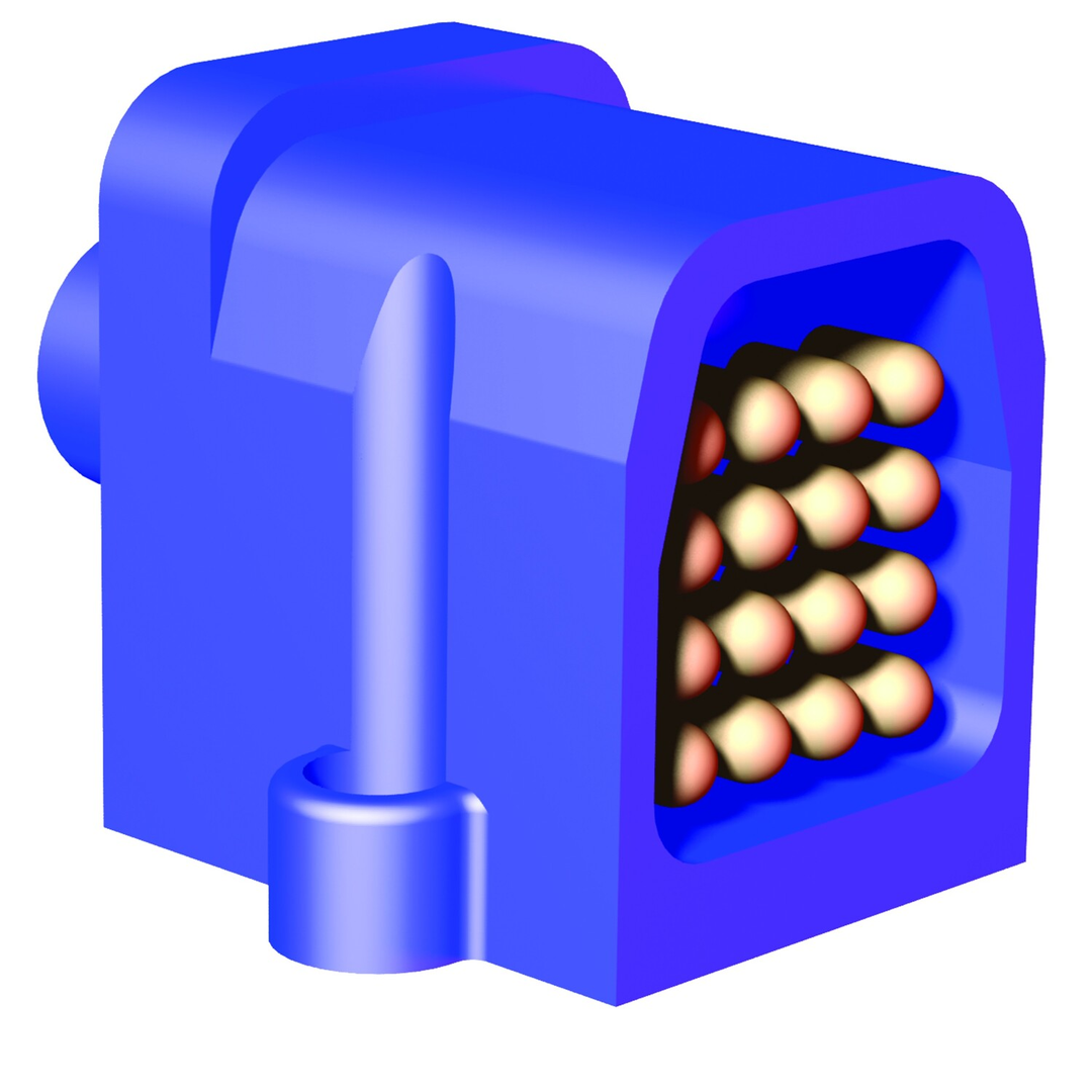 DESTACO CPI-RDB-M16P-A19 ELEC BAYONET PLUG 16-PIN  BLUE