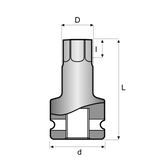 Momento 2-U6K32 HEX KEY SOCKETS - 3/4in Drive - 32mm