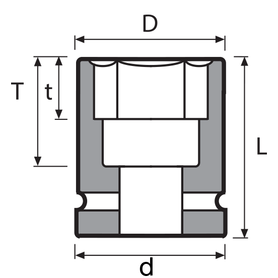 Momento 12-8 3/8 IMPACT SOCKETS - 3-1/2in Drive - Long