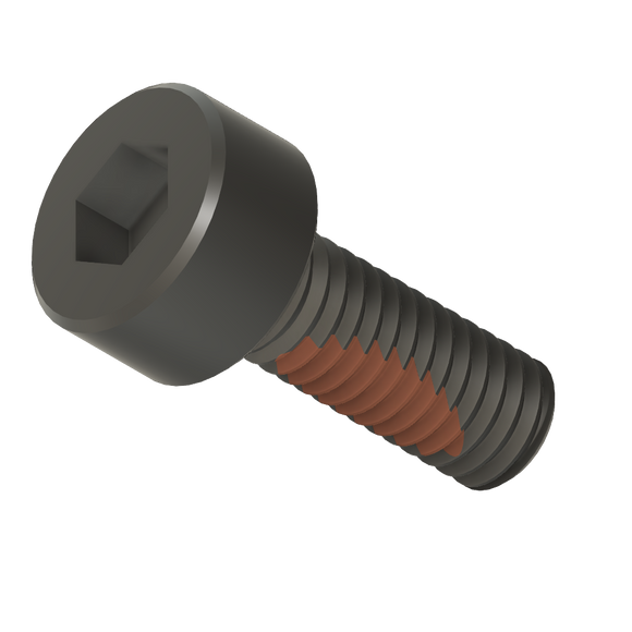 M3X0.50X8 SOCKET HEAD CAP SCREW, WITH NYLOK