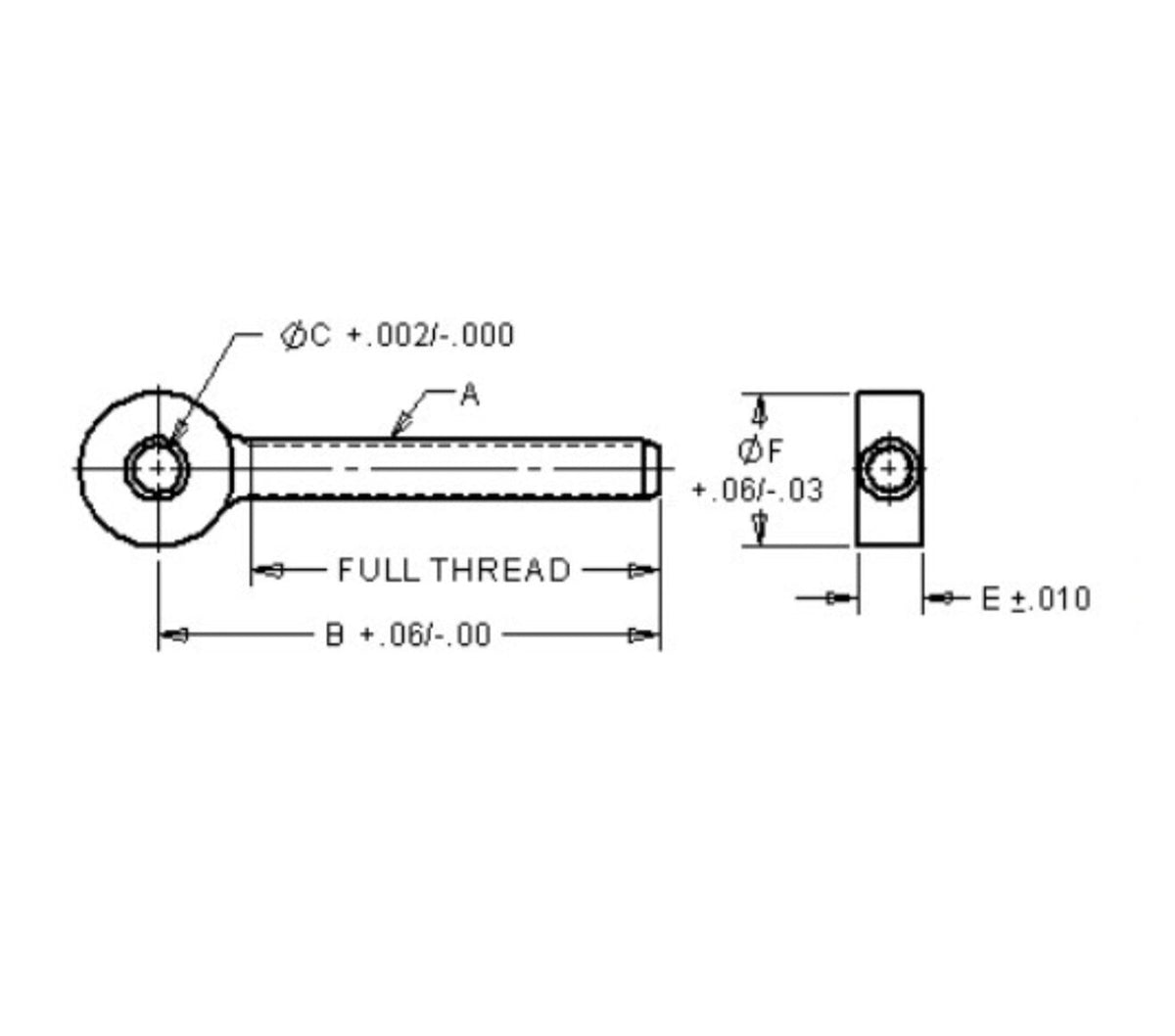 JERGENS ROD END, 1/4-20 - 35301