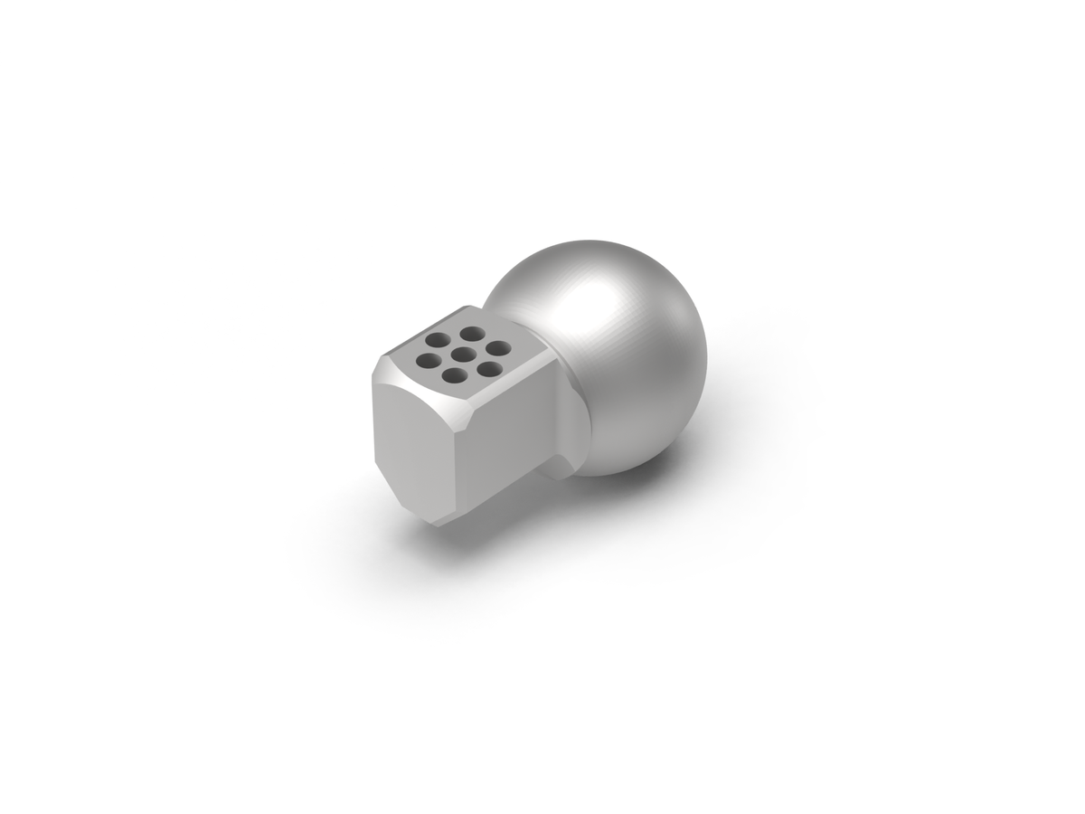 Piranha Cooling Line SDK-9.5/90 1/8? System – Short 90 Degree Nozzle – 9.5mm Ball with (7) Ø1.0mm x 14mm long for Coolant