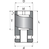 Momento 2-GU11 SOCKETS FOR AXIAL NUTS