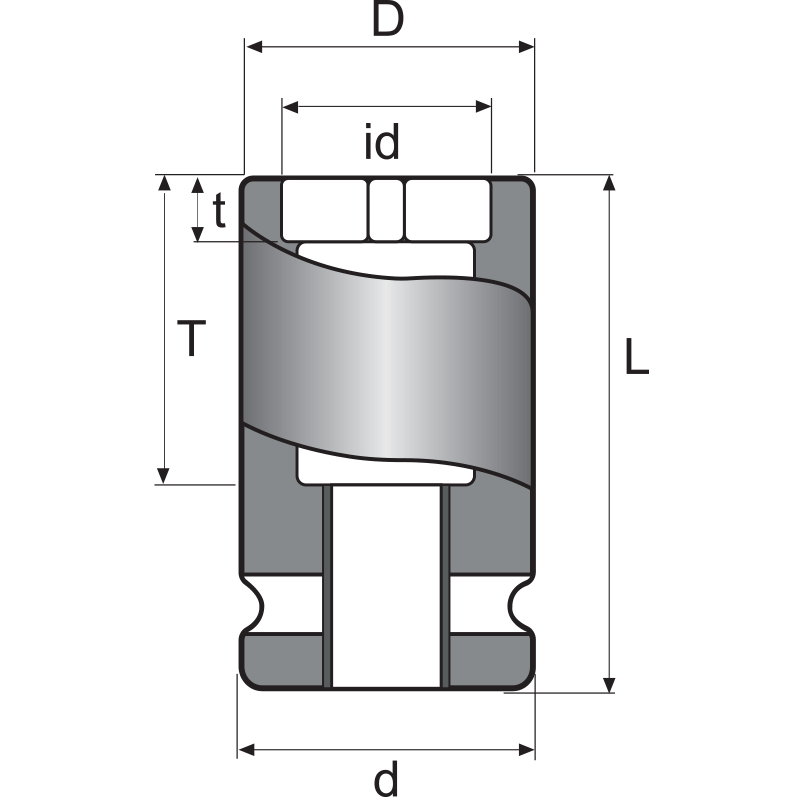 Momento 1-KM1 SOCKETS FOR AXIAL NUTS