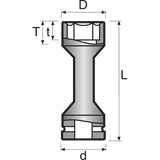 Momento 9-34LS SPECIAL SOCKETS FOR TRUCK SERVICE - 1in Drive