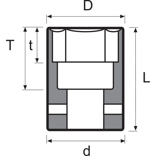Momento 6-5 1/2 IMPACT SOCKETS - 2-1/2in Drive