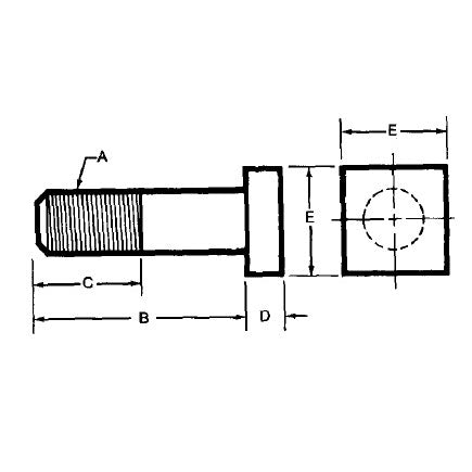 Te-Co 46210 Tugger® T-Slot Bolts 3/8 X 8