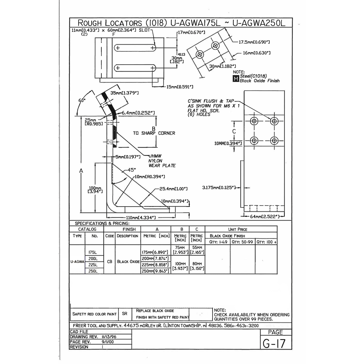 NAAMS Rough Locator U-AGWA175L-SR