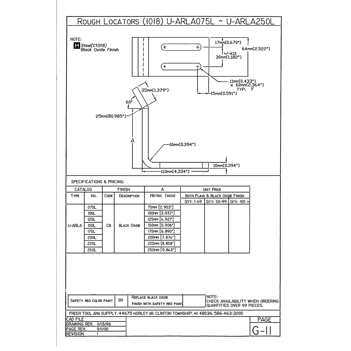 NAAMS Rough Locator U-ARLA250L-CB