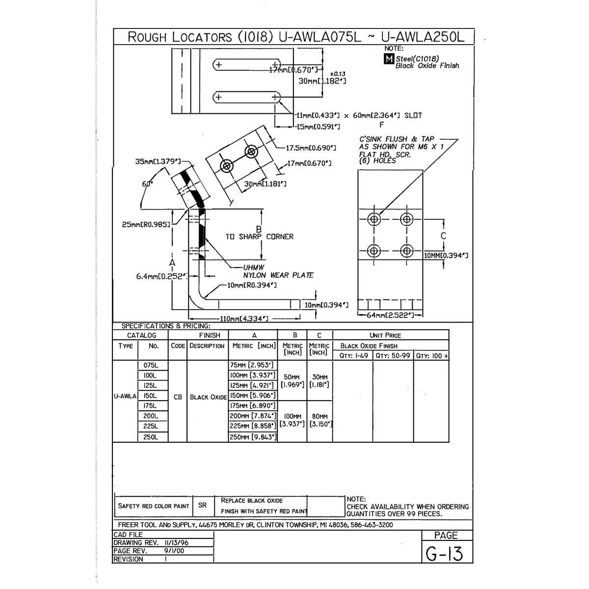 NAAMS Rough Locator U-AWLA150L-CB